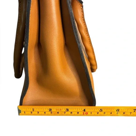 Patricia Nash Tan Leather Satchel Bag Butter Smooth Staple Western - Picture 14 of 14